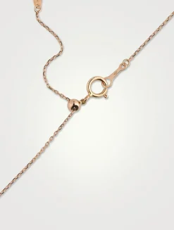 Hélios 18K Rose Gold Circle Necklace With Diamond