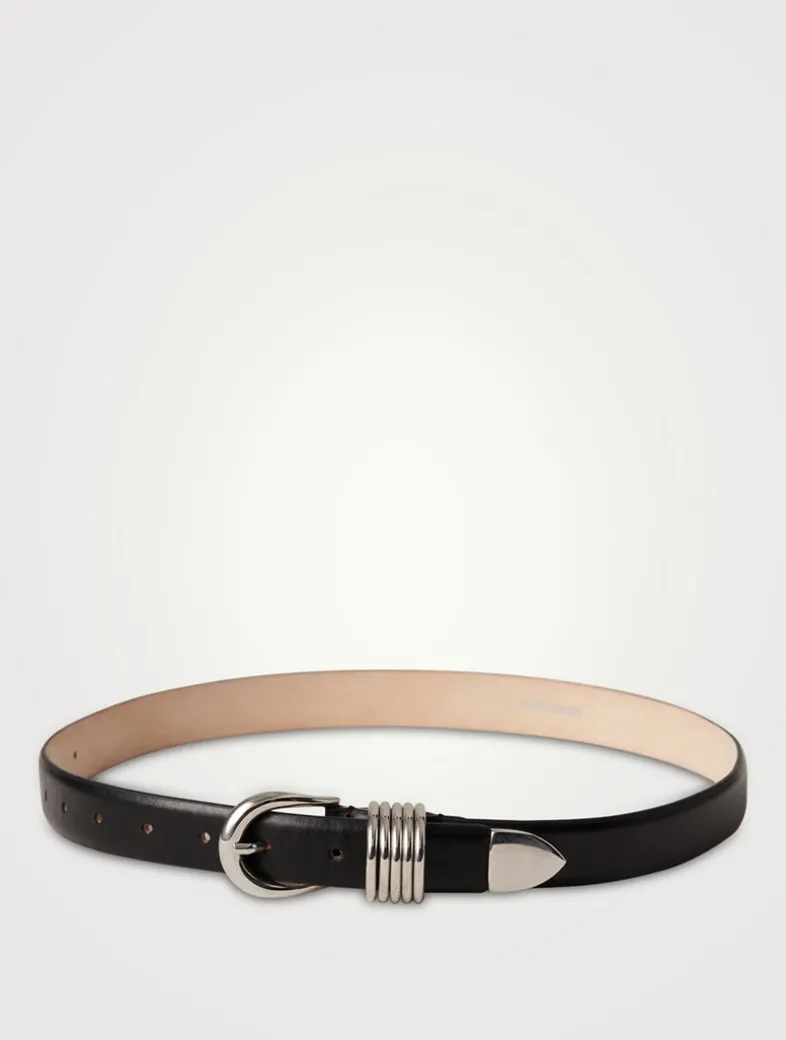 Hollyhock Leather Belt
