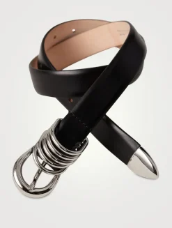 Hollyhock Leather Belt