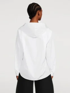 Hooded Poplin Shirt