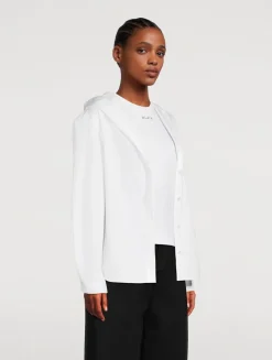 Hooded Poplin Shirt