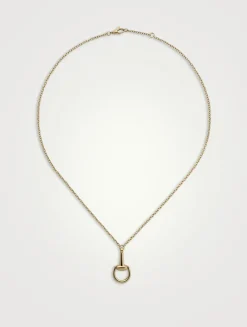 Horsebit 18K Gold Chain Necklace
