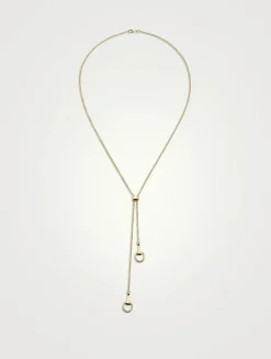 Horsebit 18K Gold Pendant Necklace