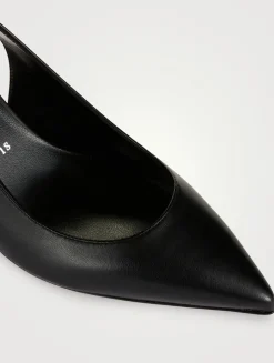 Hot Chick 70 Leather Slingback Pumps