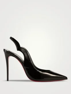 Hot Chick 100 Patent Leather Slingback Pumps