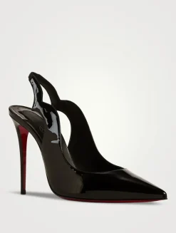 Hot Chick 100 Patent Leather Slingback Pumps