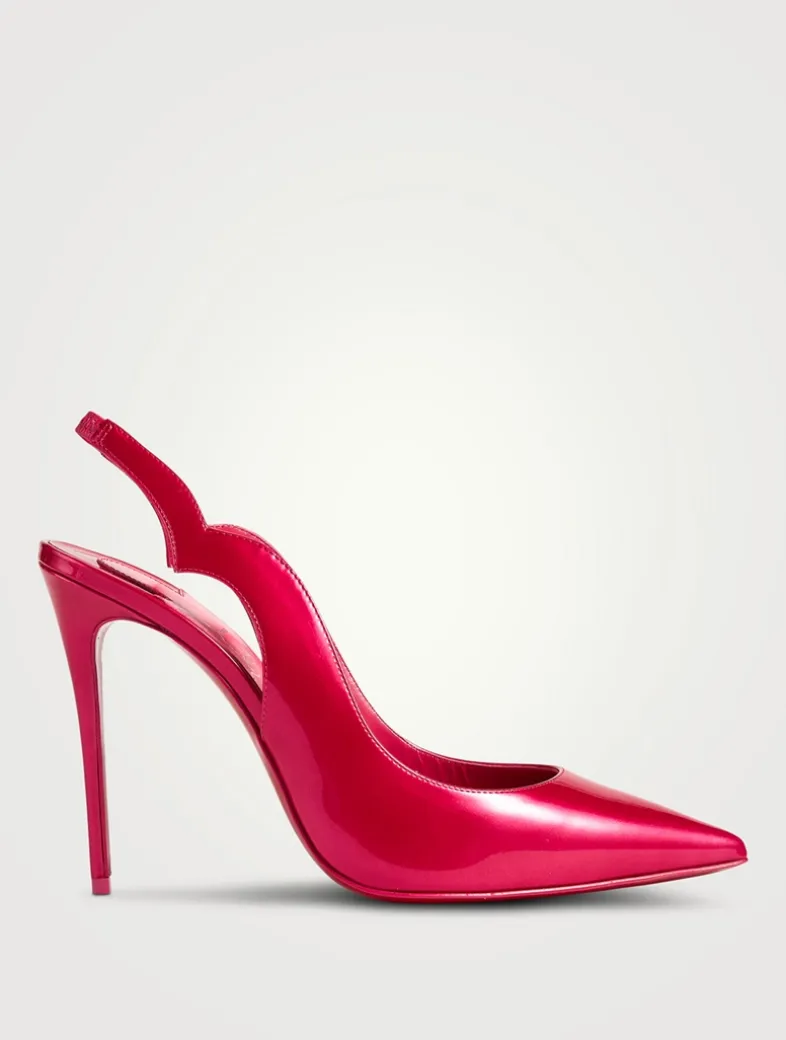 Hot Chick Patent Leather Slingback Pumps