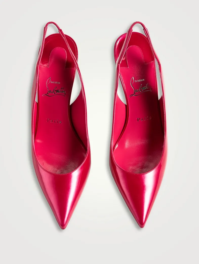 Hot Chick Patent Leather Slingback Pumps