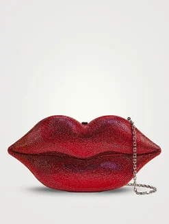 Hot Lips Crystal Clutch