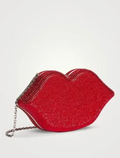 Hot Lips Crystal Clutch