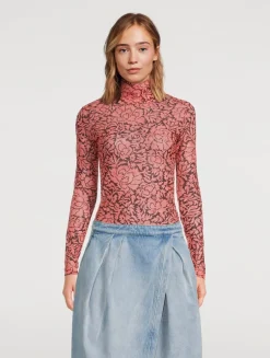Hoyser Turtleneck In Floral Print