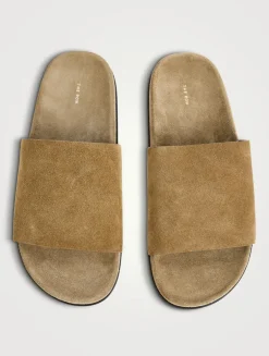 Hugh Suede Slide Sandals
