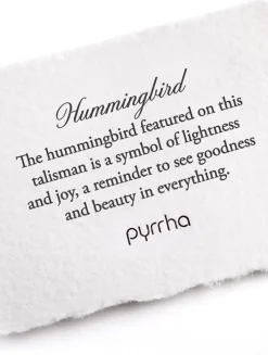 Hummingbird 14K Gold Talisman Necklace