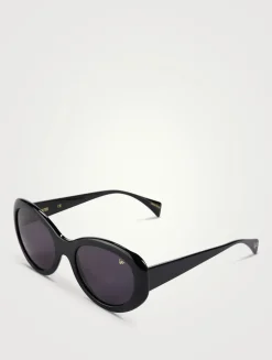 Hunter Glossy Round Cat Eye Sunglasses