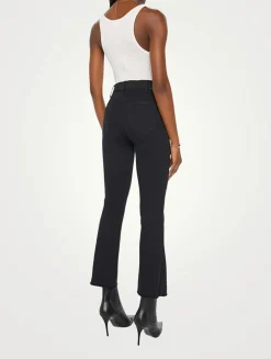 Hustler High-Rise Bootcut Jeans With Fray