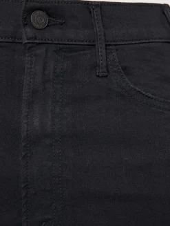 Hustler High-Rise Bootcut Jeans With Fray