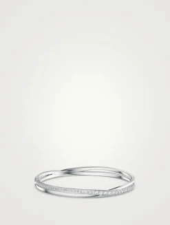 Hyperbola Crystal Bangle Bracelet