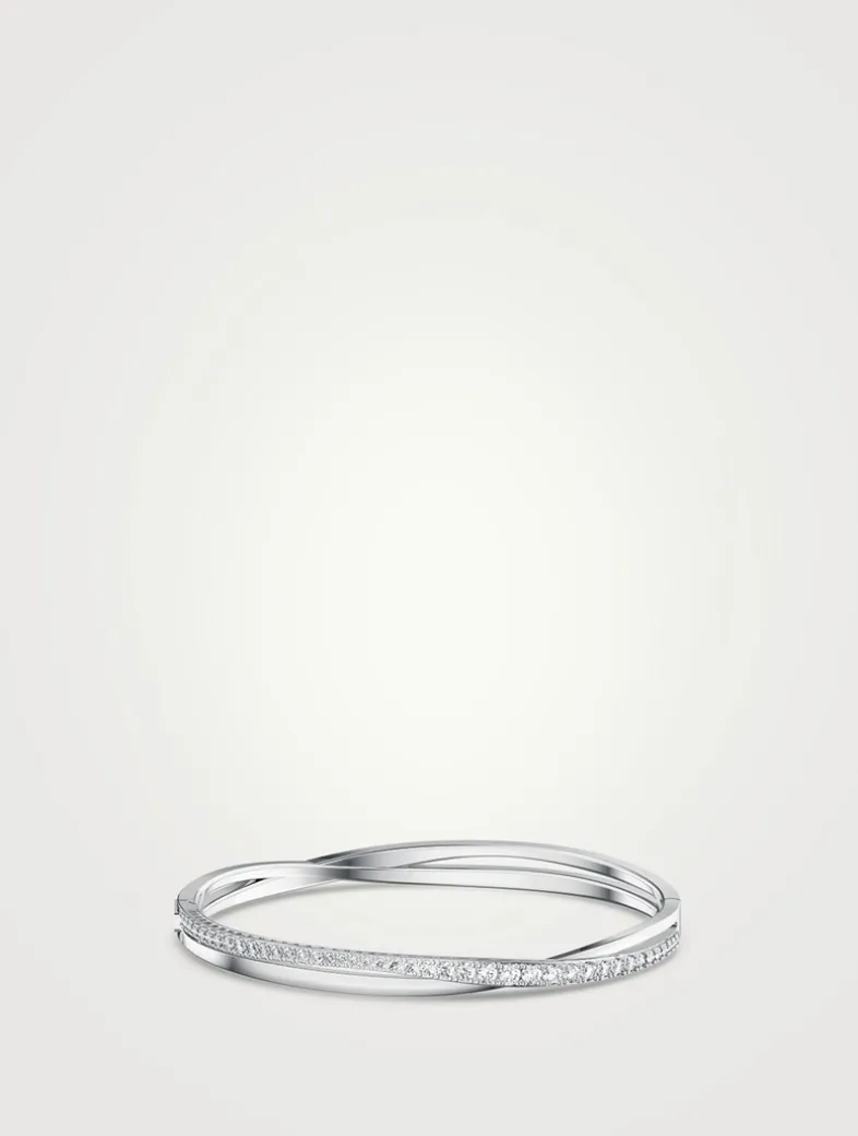 Hyperbola Crystal Bangle Bracelet