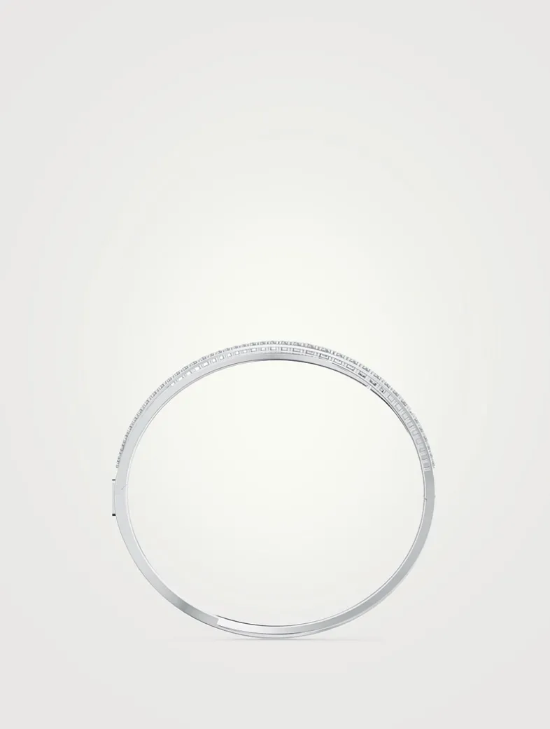 Hyperbola Crystal Bangle Bracelet