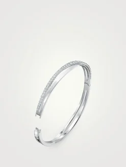 Hyperbola Crystal Bangle Bracelet