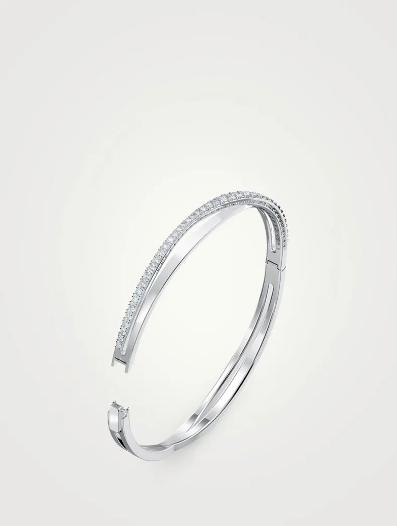 Hyperbola Crystal Bangle Bracelet