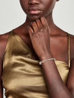 Hyperbola Crystal Double Bangle Bracelet