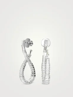 Hyperbola Crystal Drop Earrings