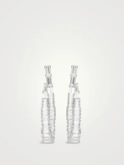 Hyperbola Crystal Drop Earrings