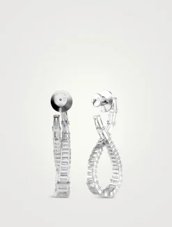 Hyperbola Crystal Drop Earrings