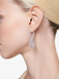 Hyperbola Crystal Drop Earrings