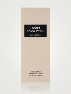 I Don't Know What Body Lotion