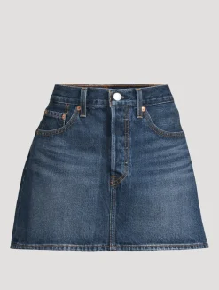Icon Denim Mini Skirt