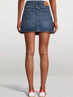 Icon Denim Mini Skirt
