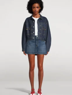 Icon Denim Mini Skirt