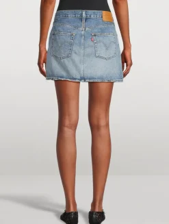 Icon Denim Mini Skirt