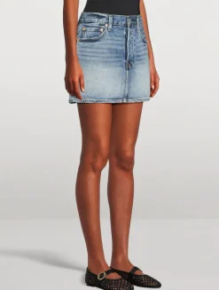 Icon Denim Mini Skirt