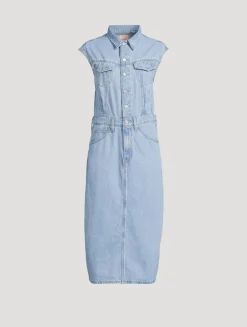 Iconic Denim Shirt Dress