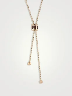 Iconica 18K Rose Gold Necklace With Pyrope Garnet