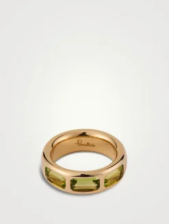 Iconica 18K Rose Gold Ring With Peridot