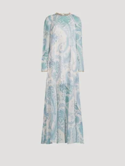 Illuminate Dress In Paisley Print