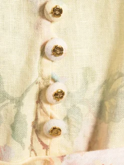 Illuminate Puff-Sleeve Dress In Floral Print