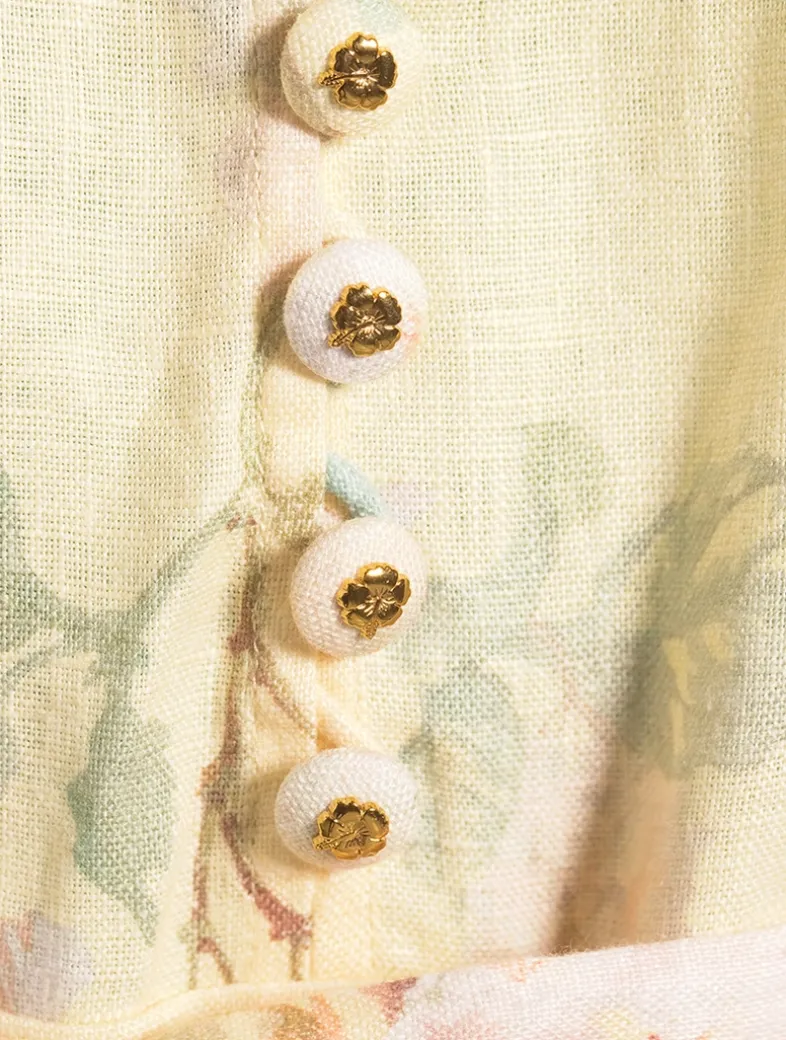 Illuminate Puff-Sleeve Dress In Floral Print