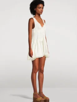 In This Groove Lace-Trimmed Slip Dress