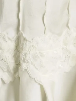 In This Groove Lace-Trimmed Slip Dress