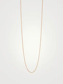 18-Inch 18K Rose Gold Chain Necklace