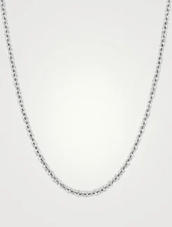 18-Inch 18K White Gold Chain Necklace