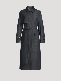 India Denim Trench Coat