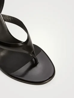 Infradito Patent Leather Slingback Sandals