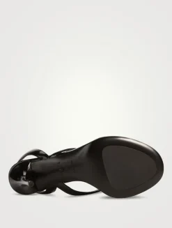 Infradito Patent Leather Slingback Sandals