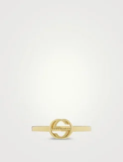 Interlocking G 18K Gold Ring